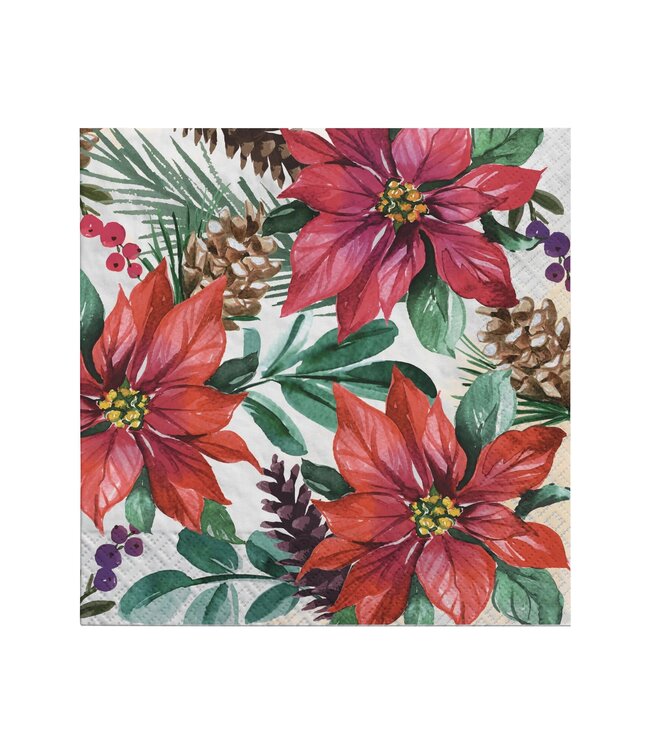 Amscan 6CT LUN TRADITIONAL POINSETTIA