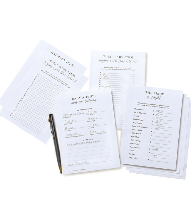 Amscan 75CT 3 GAMES BABY SHOWER