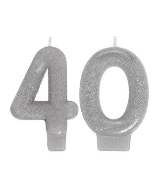 Amscan Sparkling Celebration 40 Numeral Candles