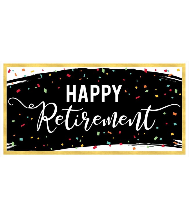 Amscan 65in BANNER RETIREMENT