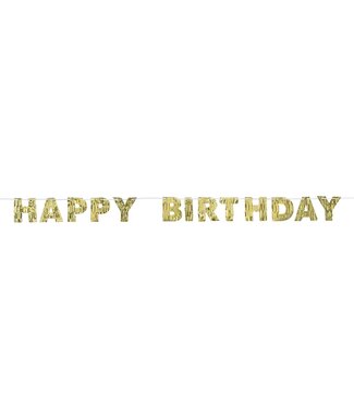 Amscan Golden Age Birthday Fringed Letter Banner