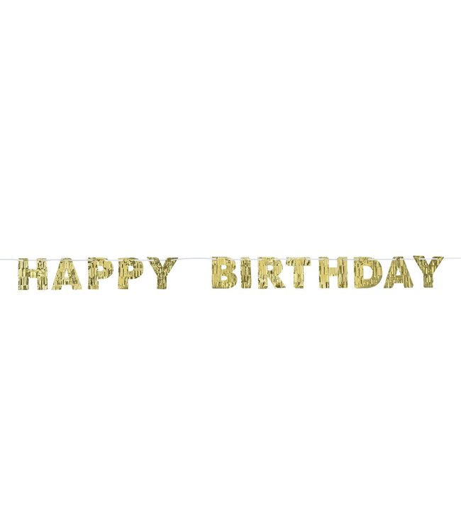 Amscan Golden Age Birthday Fringed Letter Banner