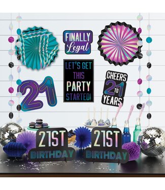 Amscan Finally 21 Room Decorating Kit