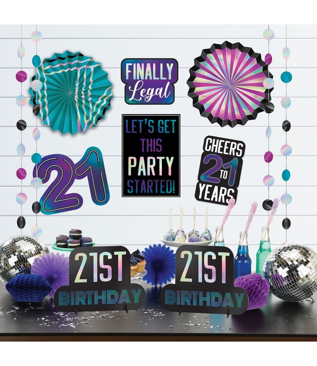 Amscan Finally 21 Room Decorating Kit