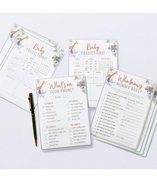 Amscan 75CT 3 GAMES BABY SHOWER JUNGLE