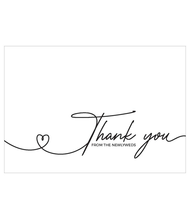 Amscan 24CT WEDDING THANK YOU