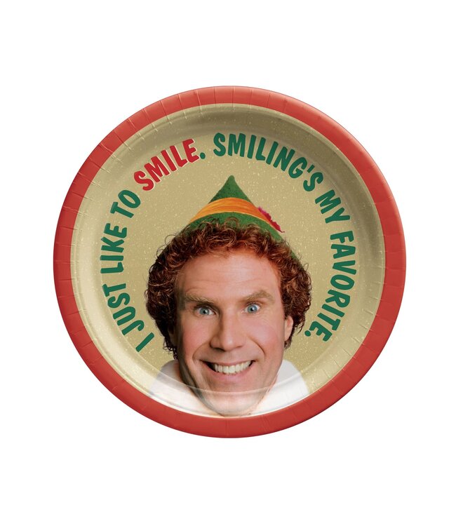 Amscan Elf 7" Plates - 8 Count