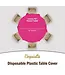 EXQUISITE 84in Round Cerise Table Cover