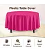 EXQUISITE 84in Round Cerise Table Cover