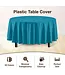 EXQUISITE 84in Round Turquoise Table Cover