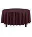 EXQUISITE 84in Round Brown Table Cover