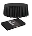 EXQUISITE Premium 120" Round Black Table Cover