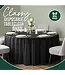 EXQUISITE Premium 120" Round Black Table Cover