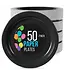 CROWN DISPLAY 7 In. Black Paper Plates - 50 Ct.