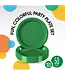 CROWN DISPLAY 10 In. Emerald Green Plastic Plates | 50 Count