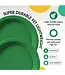CROWN DISPLAY 10 In. Emerald Green Plastic Plates | 50 Count