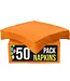 CROWN DISPLAY Orange Dinner Napkins - 50 Ct.