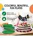 CROWN DISPLAY 7 In. Emerald Green Paper Plates - 50 Ct.