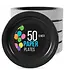 CROWN DISPLAY 9 In. Black Paper Plates - 50 Ct.