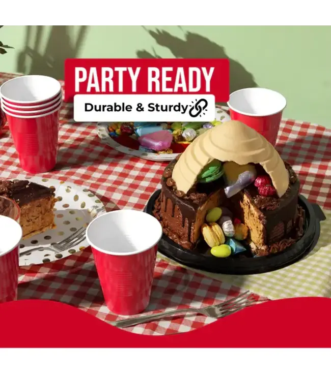 CROWN DISPLAY 50CT 18oz CUP RED