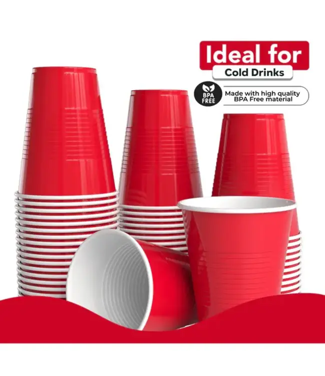 CROWN DISPLAY 50CT 18oz CUP RED