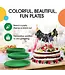 CROWN DISPLAY 7 In. Emerald Green Plastic Plates - 50 Ct.
