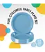 CROWN DISPLAY 7 In. Light Blue Plastic Plates - 50 Ct.
