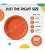CROWN DISPLAY 7 In. Orange Plastic Plates - 50 Ct.