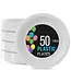 CROWN DISPLAY 7 In. White Plastic Plates - 50 Ct.