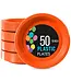 CROWN DISPLAY 10 in. Orange Plastic Plates | 50 Count