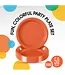CROWN DISPLAY 10 in. Orange Plastic Plates | 50 Count
