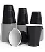 CROWN DISPLAY 18 Oz. Black Plastic Cups - 50 Ct.