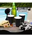 CROWN DISPLAY 18 Oz. Black Plastic Cups - 50 Ct.