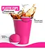 CROWN DISPLAY 18 oz. Cerise Plastic Cups - 50 Ct.
