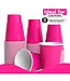 CROWN DISPLAY 18 oz. Cerise Plastic Cups - 50 Ct.