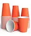 CROWN DISPLAY 18 oz. Orange Plastic Cups - 50 Ct.