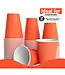 CROWN DISPLAY 18 oz. Orange Plastic Cups - 50 Ct.