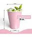 CROWN DISPLAY 18 oz. Pink Plastic Cups - 50 Ct.