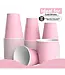 CROWN DISPLAY 18 oz. Pink Plastic Cups - 50 Ct.