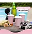 CROWN DISPLAY 18 oz. Pink Plastic Cups - 50 Ct.