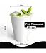 CROWN DISPLAY 18 oz. White Plastic Cups - 50 Ct.