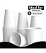 CROWN DISPLAY 18 oz. White Plastic Cups - 50 Ct.