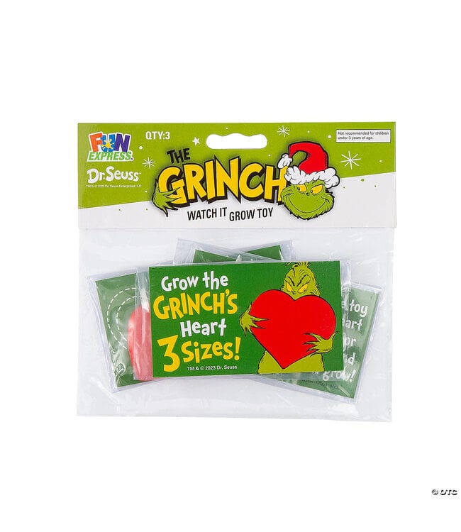 GRINCH Watch it Grow Dr. Seuss™ The Grinch Hearts Water Toy - 3 Count