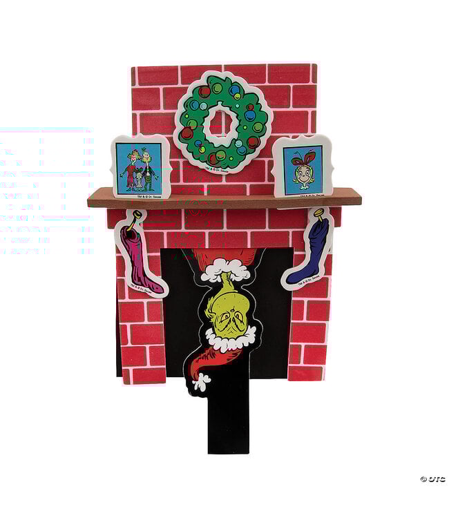 FUN EXPRESS Dr. Seuss™ The Grinch Fireplace Craft Kit