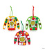 FUN EXPRESS Dr. Seuss™ The Grinch Ugly Christmas Sweater Ornament Craft Kit - 3 Count