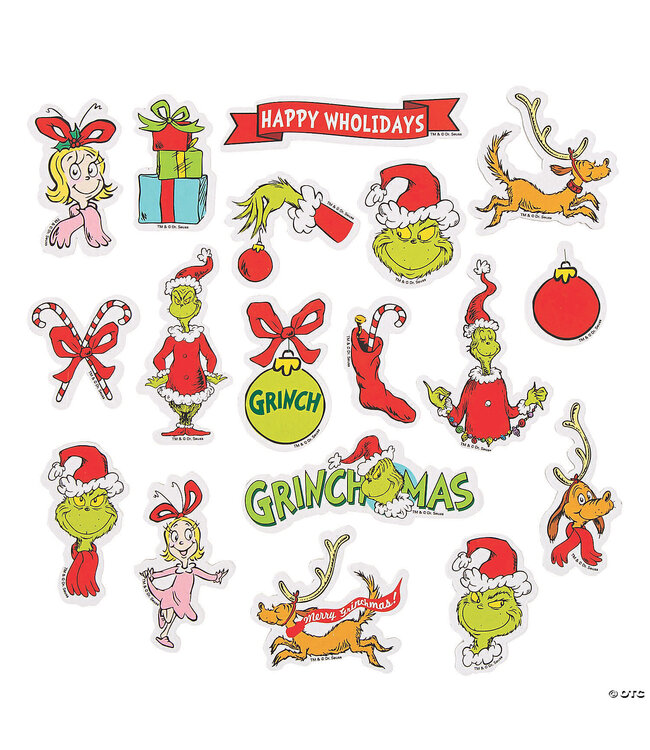 GRINCH Dr. Seuss™ The Grinch Self-Adhesive Foam Shapes - 36 Count