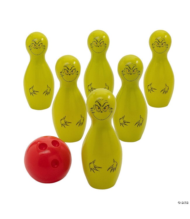 FUN EXPRESS Dr. Seuss™ The Grinch Christmas Bowling Game - 7 Pc.