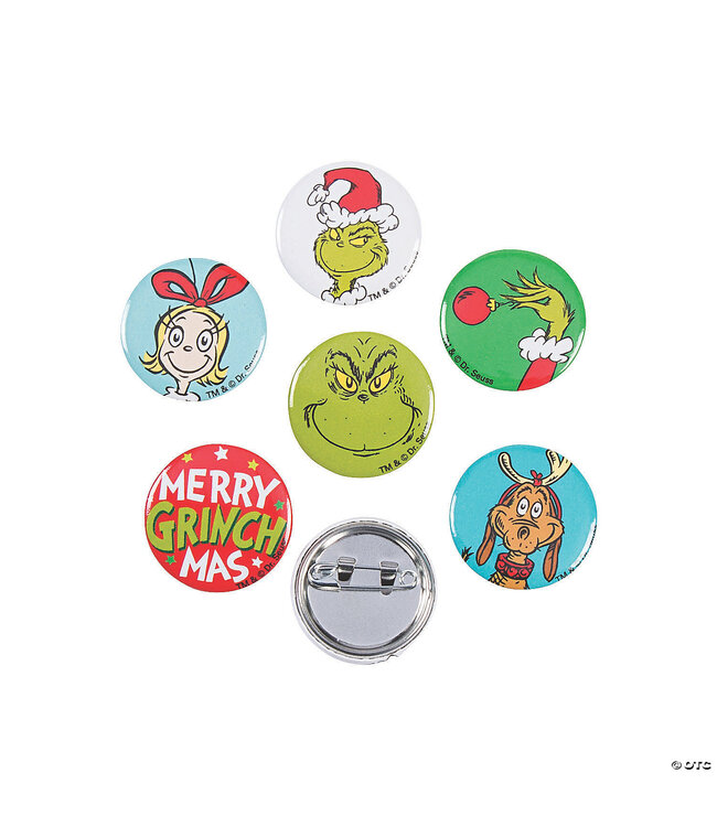GRINCH Dr. Seuss™ The Grinch Mini Buttons - 48 Count