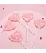 NEEDZO INC Box of Swirl Heart Lollipops, Individually Wrapped, 24 Count