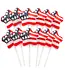 NEEDZO INC Box of American Flag Star Suckers, Individually Wrapped, 12